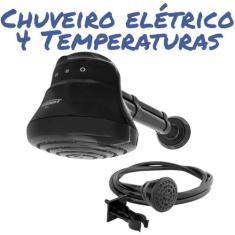 Chuveiro Elétrico Ducha Faminho 4t Black 5400w 127v - Fame