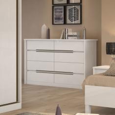 Comoda Urban 8 Gavetas Branco