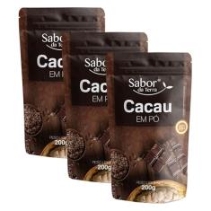 Kit 3X: Cacau em Pó Sabor da Terra 200g