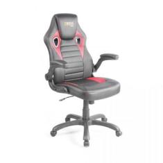 Cadeira Gamer Preta Com Vermelho Mk-794 - Makkon