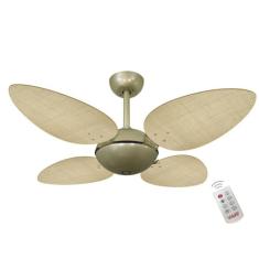 Ventilador Volare Off P Palmae Natural 127V Controle Remoto