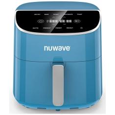Fritadeira Elétrica Air Fryer 7.5L com Tela Digital, Livre de PFAS, 100 Predefinições e 50 Memória, 110V 1800W, Nuwave, Azul