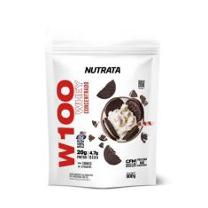 W100 whey concentrado cookies 900g refil - nutrata - Nutrata 