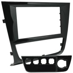 Moldura 2 Din Gol Saveiro Voyage G6 2012 à 2016 Black Piano Painel Mul