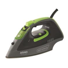 Ferro de Passar a Vapor Arno Smartgliss FSC1 Inteligente com Spray, Base Cerâmica e Desligamento Automático - Cinza/Verde