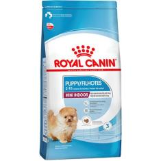 Ração Royal Canin Mini Indoor Cães Filhotes 1Kg