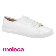 Tênis Feminino Casual Branco Confortável Moleca Original 5296.210, Bra