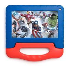 Tablet Infantil Avengers 4GB RAM + 64GB + Tela 7 pol + Case + Wi-fi + Android 13  + Quad Core Multi - NB417OUT [Remanufaturado] NB417OUT