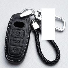 Capa para porta-chaves do carro, capa de couro inteligente, adequado para Audi A6 A5 Q7 S4 S5 A4 B9 Q7 A4L 4m TT RS 8S 2016 2017 2018 2019, porta-chaves do carro ABS inteligente para chaves do carro
