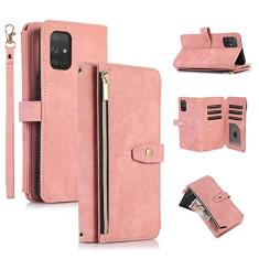 UEEBAI Capa para Samsung Galaxy S20 FE 5G, 9 compartimentos para cartões, carteira de couro retrô à prova de choque, capa flip com alça de mão, compartimentos para cartões, bolso com zíper, suporte,