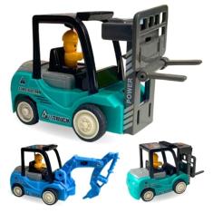 Europio - Carrinho De Brinquedo Construção Miniatura Infantil Fricção -