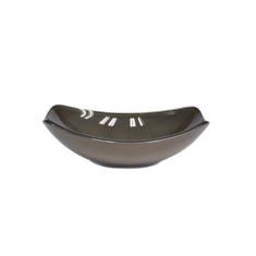 Cuba de vidro oval chanfrada 46cm marrom - Cubas e Gabinetes