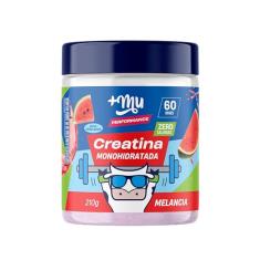 +Mu Creatina Monohidratada 100% pura Sabor Melancia - 210g