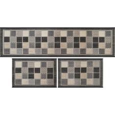 Jogo De Cozinha Rayza Sisal Look Tabuleiro Kit Com 3 Peças