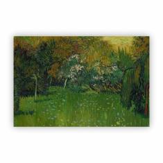 Quadro O Jardim Do Poeta Van Gogh Arte Canvas 60X40Cm - Geral