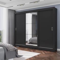 Guarda Roupa 3 Portas 4 Gavetas Com Espelho Com Pés Serenity Yescasa