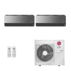 Ar-Condicionado Multi Split Inverter LG 30.000 (1x Evap HW Artcool 9.000 + 1x Evap HW Artcool 24.000) Quente/Frio 220V								