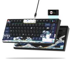Teclado XVX/Womier S-K80 75% com tela oled colorida rgb