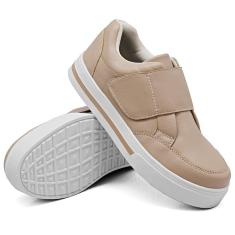 Tênis Casual Liso Dk Use Shoes Fecho Alto Colante Leve Calce Fácil