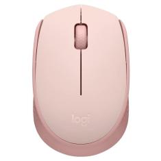 Mouse sem fio logitech m170 usb 1000 dpi rosa - 910-006862