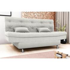 Sofá Cama Salomé Boucle Bege F492 - Matrix - LM DECOR