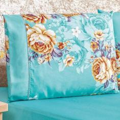 Jogo De Lençol Queen Naturale Micropercal 200 Fios 4 Peças - Jasmine