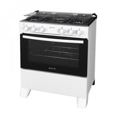 Fogão Mônaco Plus 5 Bocas Automático Atlas Branco Bivolt, Bivolt