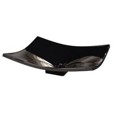 Cuba Pia de Apoio para Banheiro Retangular Folha Bari F44W C08 Preto -