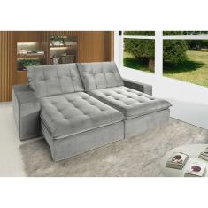 Sofá Retrátil e Reclinável 2 Lugares Petra Espresso Móveis