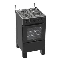 Fogão Realce Ares 4 Bocas Com Acendimento Manual - Bivolt - Preto