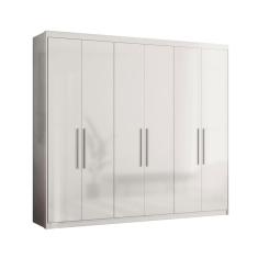 Roupeiro Casal 6 Portas Houston Branco