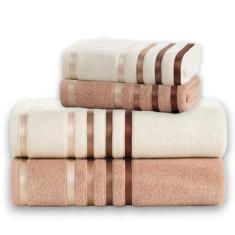 Jogo de toalhas Banhão Gigante Karsten Lumina 4 Peças Fio Penteado, IV