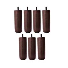 Kit de 7 Pés Para Cama Box ou Baú Queen King 12 cm de Altura TDC Madei