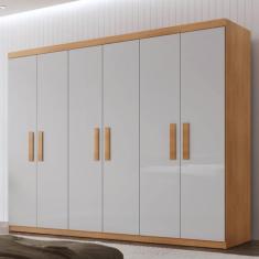 Guarda Roupa Casal 6 Portas 2 Gavetas Petra - Rufato