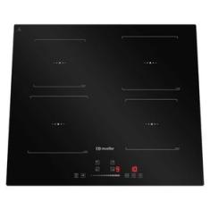 Cooktop de Indução Mueller MCN4BK 4 Bocas Vitrocerâmico com Turbo Preto 220V