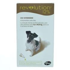 Revolution Zoetis 12% 0.50ml Para Cães 5,1Kg A 10Kg - 3 Bisnagas - Zoe