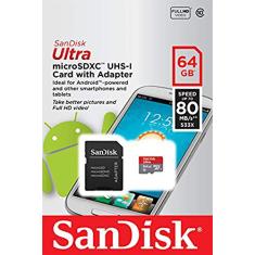 SDSQUNC-064G-GN6MA - 64Gb Sandisk Ultra microSDXC Classe 10 Cartão