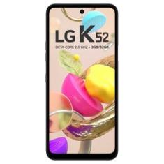 Smartphone LG K52 LMK420BMW 64GB Dual Chip Tela 6.6" 4G WiFi Câmera Dupla 13MP+2MP Cinza