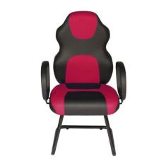 Cadeira Gamer Interlocutor Linha Gamer Racing Rosa - Design Office Móv