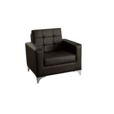 Poltrona Recepção Decorativa Taina Sintetico Marrom Matrix