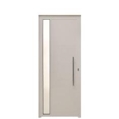 Porta Lambril C/Visor e Puxador Aluminio Branco 2.10 x 0.80 - Hale