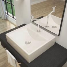 Kit Cuba Q39 com Torneira Pratika 1060 Metal e Válvula Click 1 B Sifão pvc e Flexível Compace