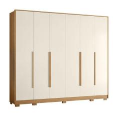 Guarda Roupa Fascínio 6 Portas Albatroz, Freijó/ Off White