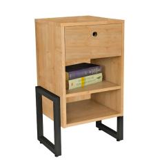 Mesa de Cabeceira Wolli 1 Gaveta Natural  - D'Rossi