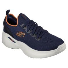 Tênis Skechers Arch Fit Infinity Masculino - Marinho e Laranja-Masculino