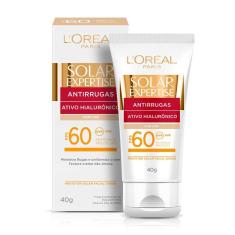 Protetor Solar Facial L`Oréal Solar Expertise Antirrugas FPS 60 com Cor 40g