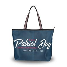 Bolsa de ombro My Daily feminina Patriot Day We Will Never Forget 911, Multi, Medium