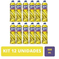 Kit 12 Unidades Detergente Ype Líquido Neutro 500Ml