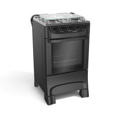 Fogão Mueller 4 Bocas Mesa de Inox Preto Fosco - MFI4BA