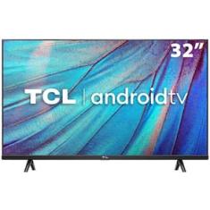 Smart TV LED 32" HD TCL 32S615 com Design Sem Bordas, Bluetooth, Google Assistant e Android TV